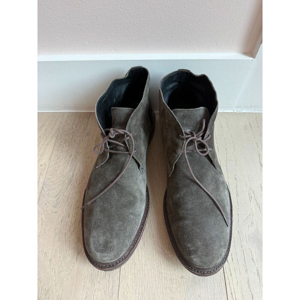 Allen Edmonds Men’s Gray Brown Suede Lace Up Chukka Boots Size 13